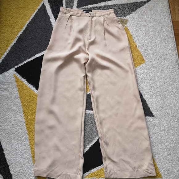 NWOT Zara wide legged high rise pants/ pallazo - Picture 3 of 10